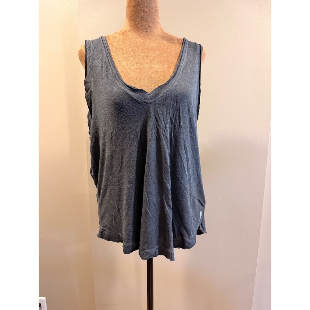 FP Movement Tank Top Women S Gray Low Back Strappy Layering Yoga Gym Workout